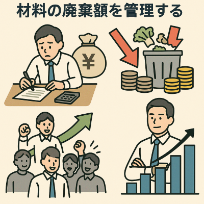材料の廃棄額